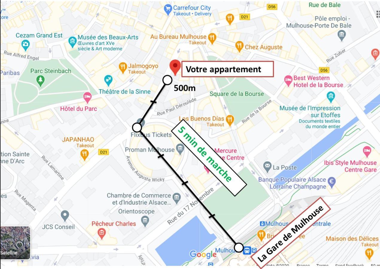 Loft avec verrière à 5 min à pieds de la gare Mulhouse Exterior foto