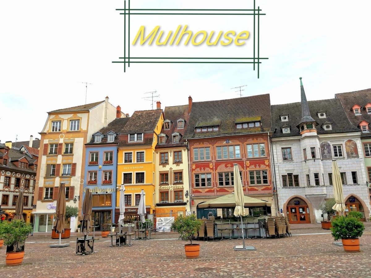 Loft avec verrière à 5 min à pieds de la gare Mulhouse Exterior foto